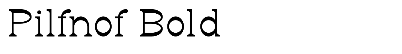 Pilfnof Bold